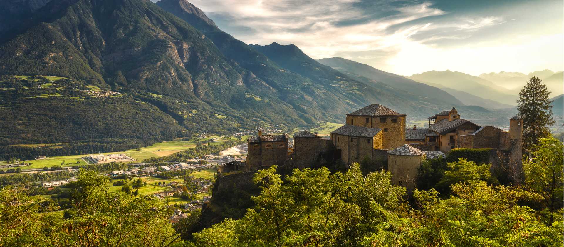 The stunning Quart Castle in Italy's Aosta Valley