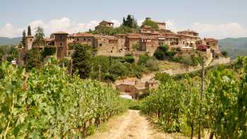 From the vineyards to Montefioralle in Tuscany