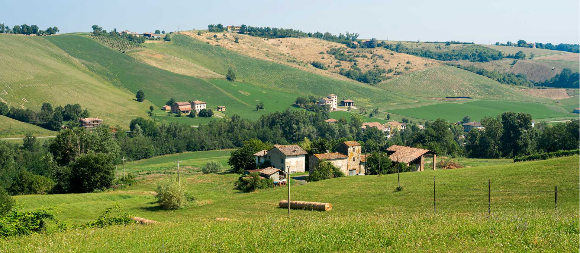 Country scenery near Parma in Italy