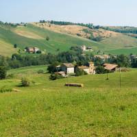 Country scenery near Parma in Italy