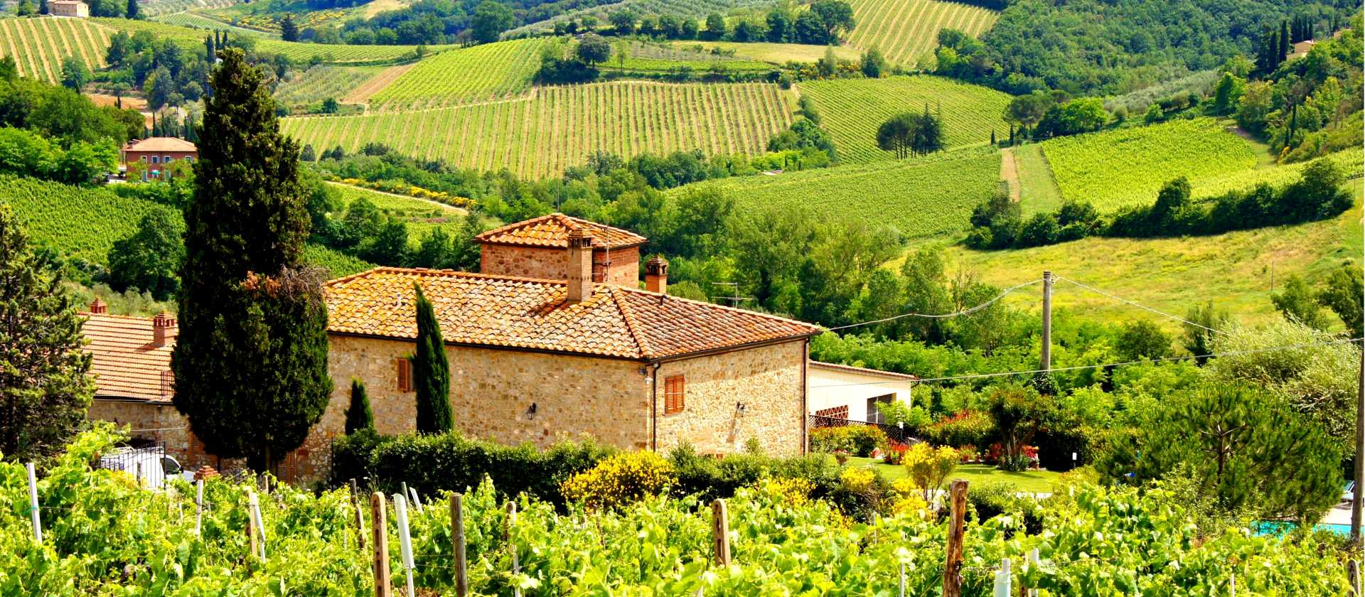 Views over Chianti in Italy