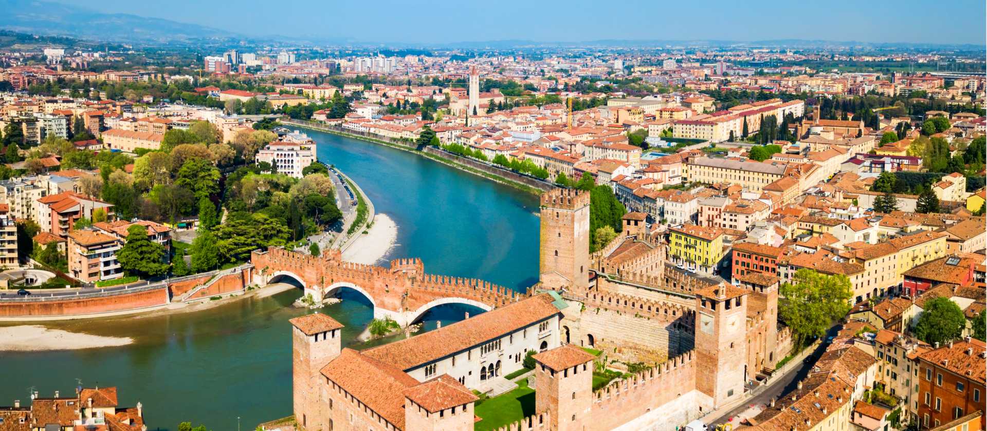 View over Verona in Italy