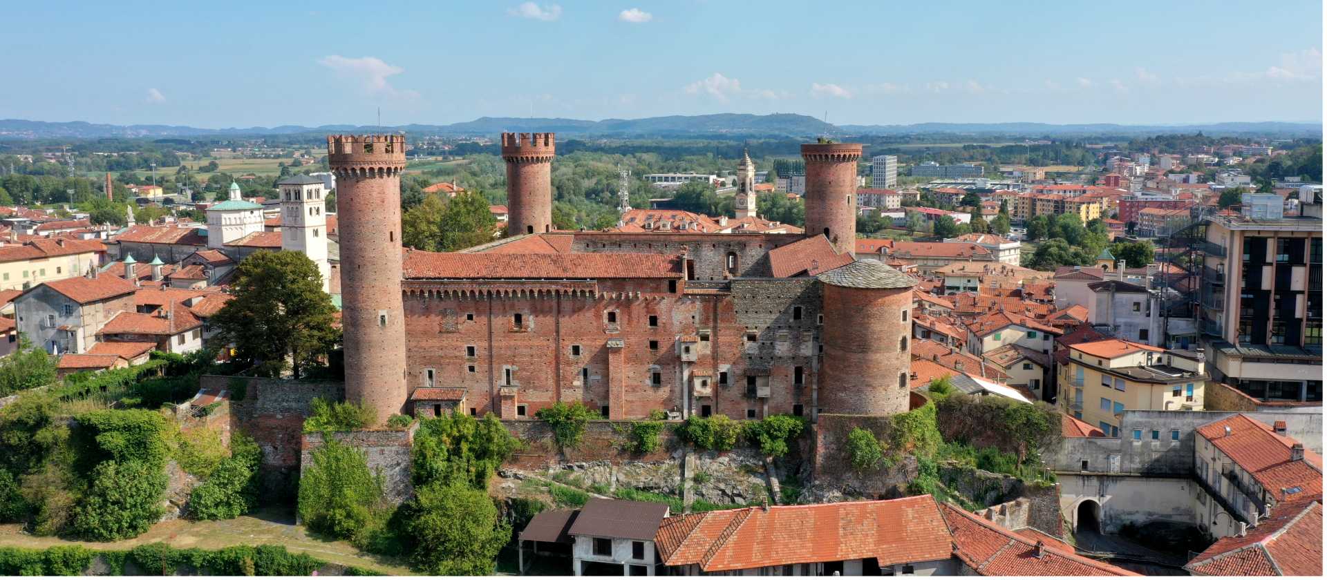 Looking out over Ivrea in Italy