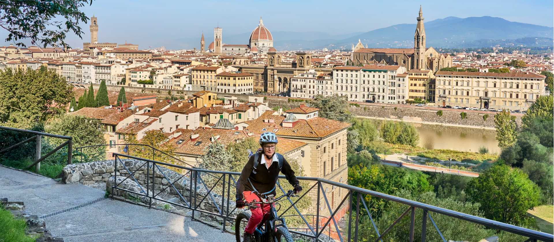 Cycle through the beautiful city of Florence