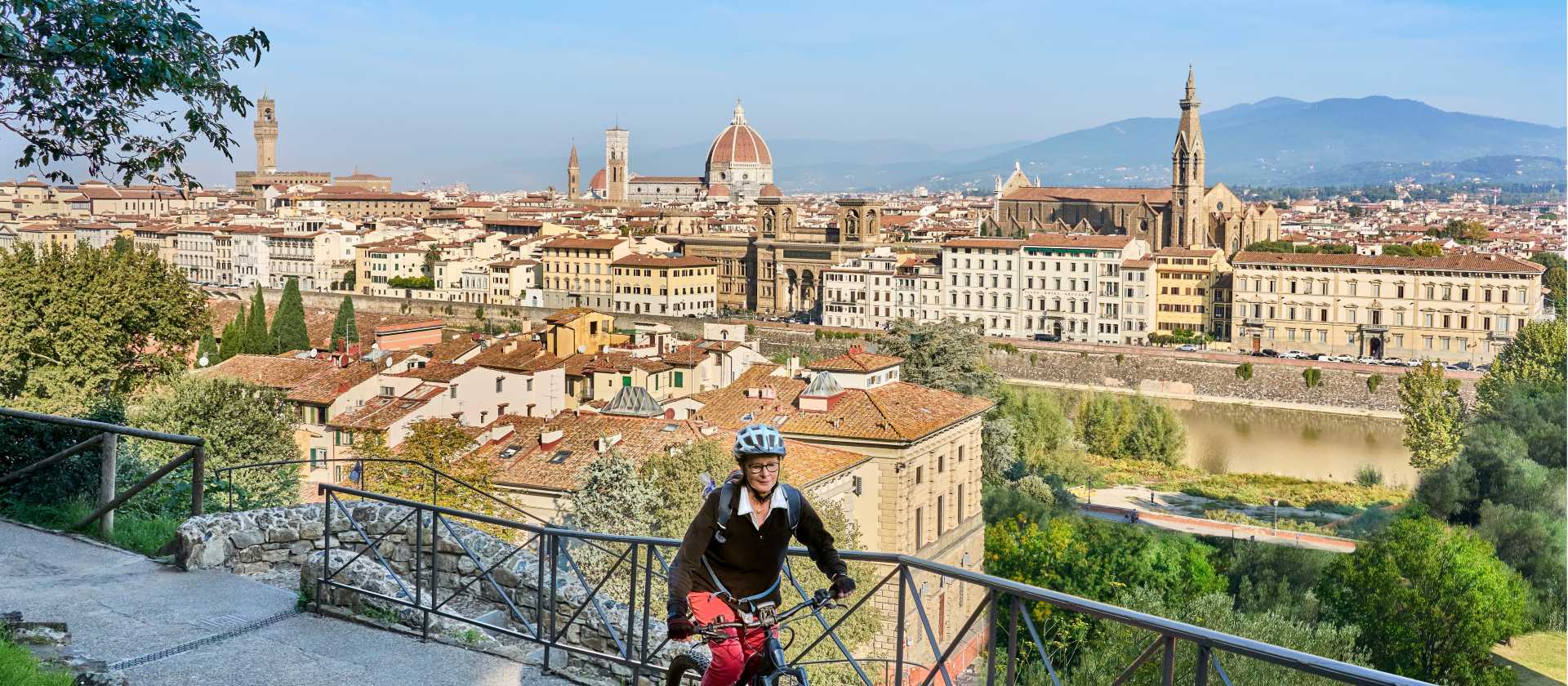 Cycle through the beautiful city of Florence