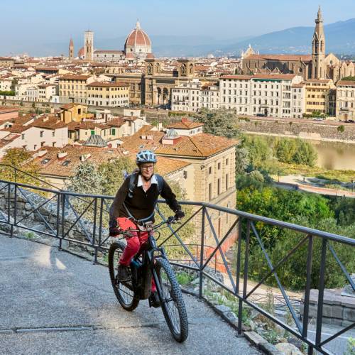 Cycle through the beautiful city of Florence