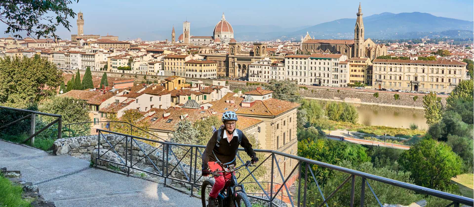 Cycle through the beautiful city of Florence