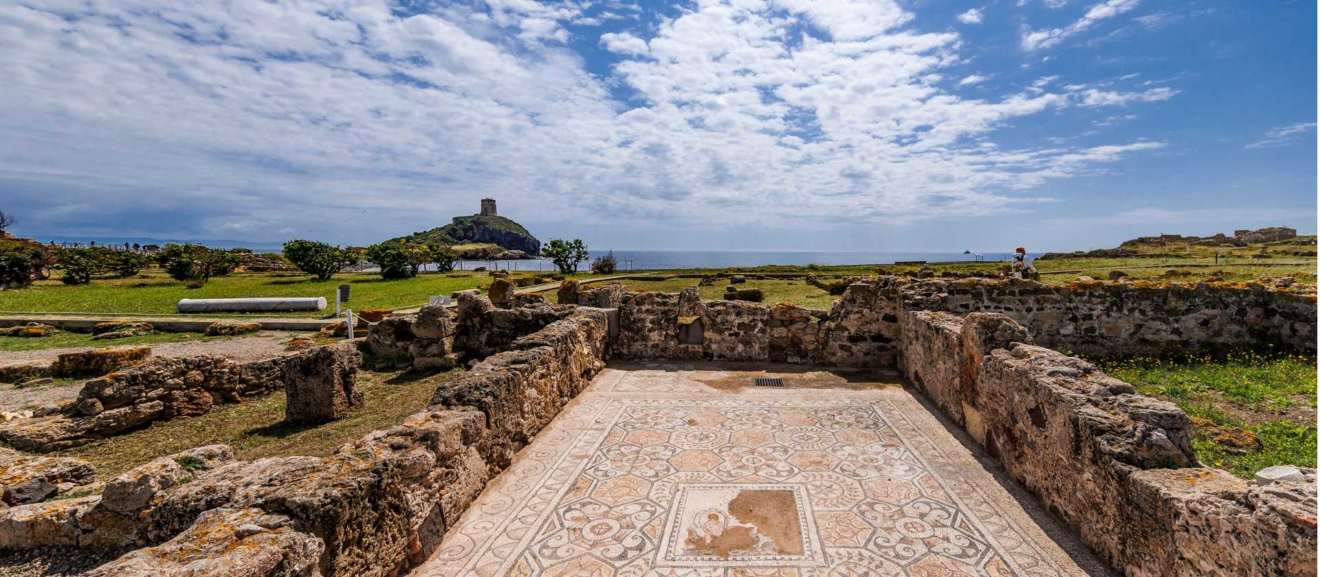 The archaeological site of Nora in Sardinia