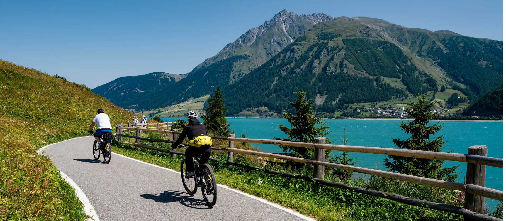 Cycling in South Tyrol region of Italy