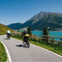 Cycling in South Tyrol region of Italy