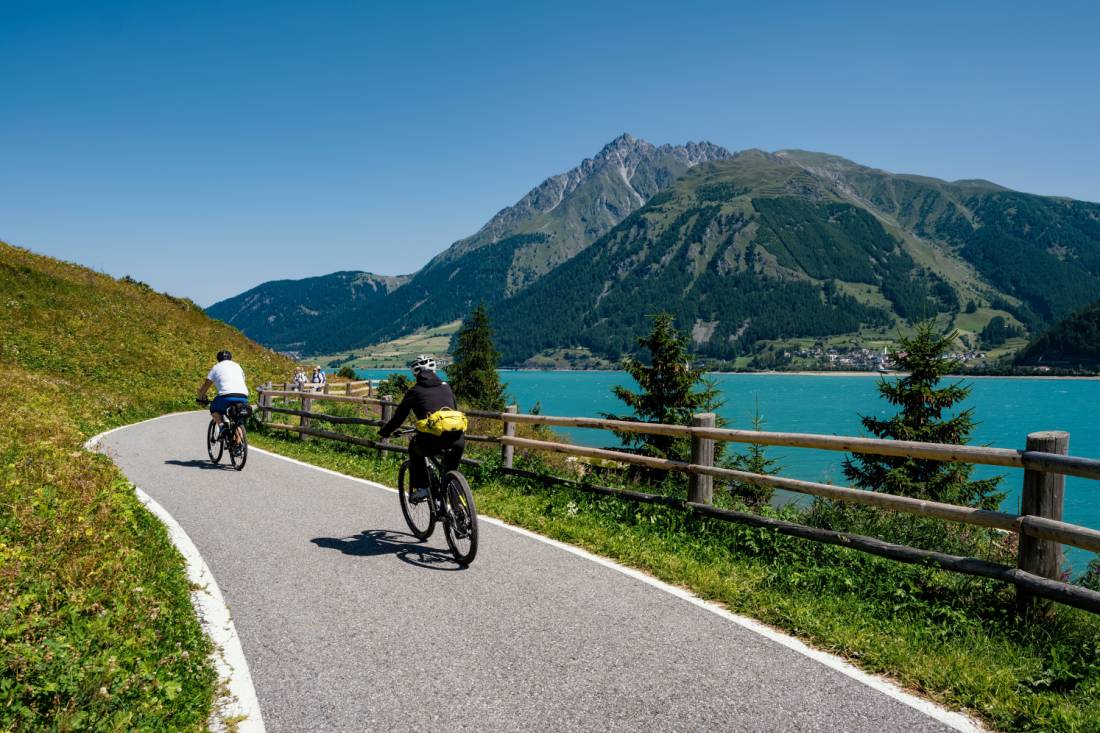 Cycling in South Tyrol region of Italy