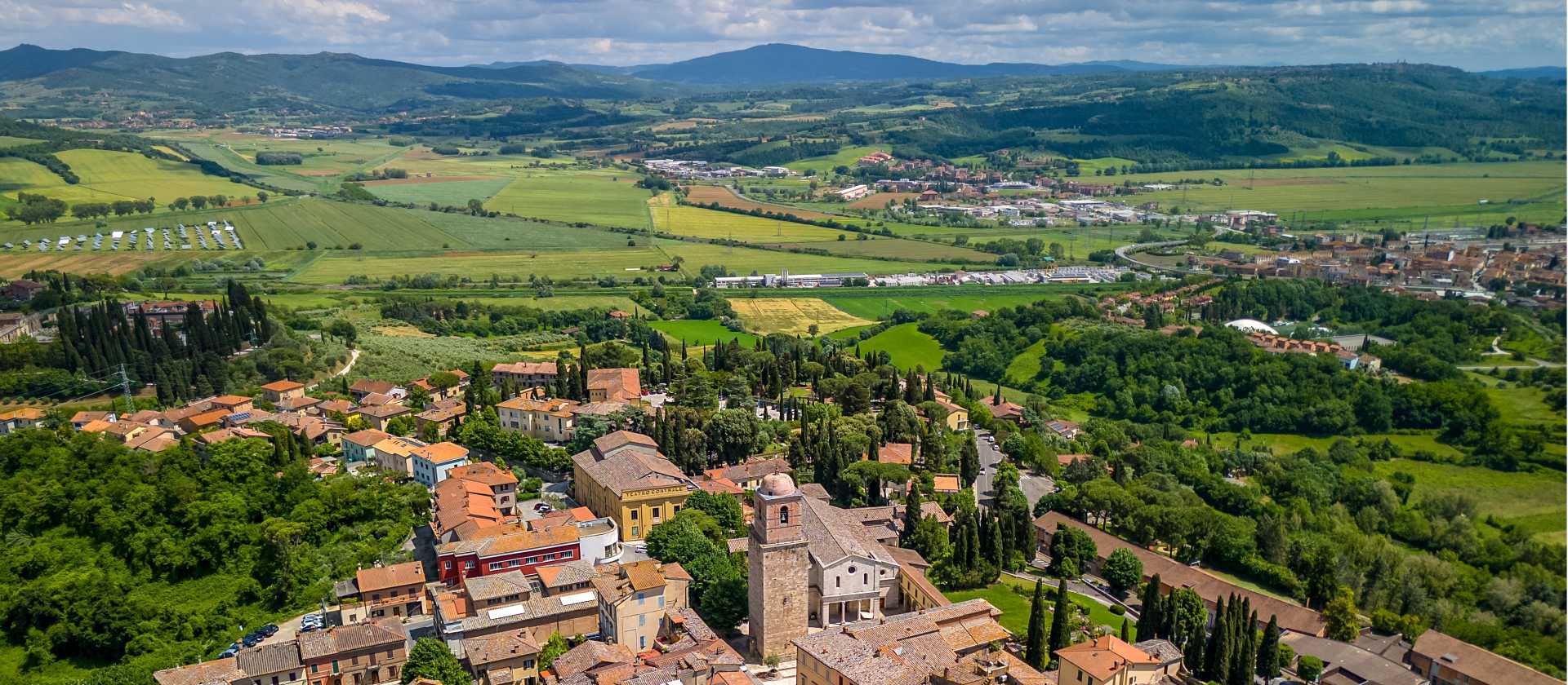 View over Chiusi on the St Francis Way