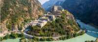 The impressive Bard Fortress in the Aosta Valley