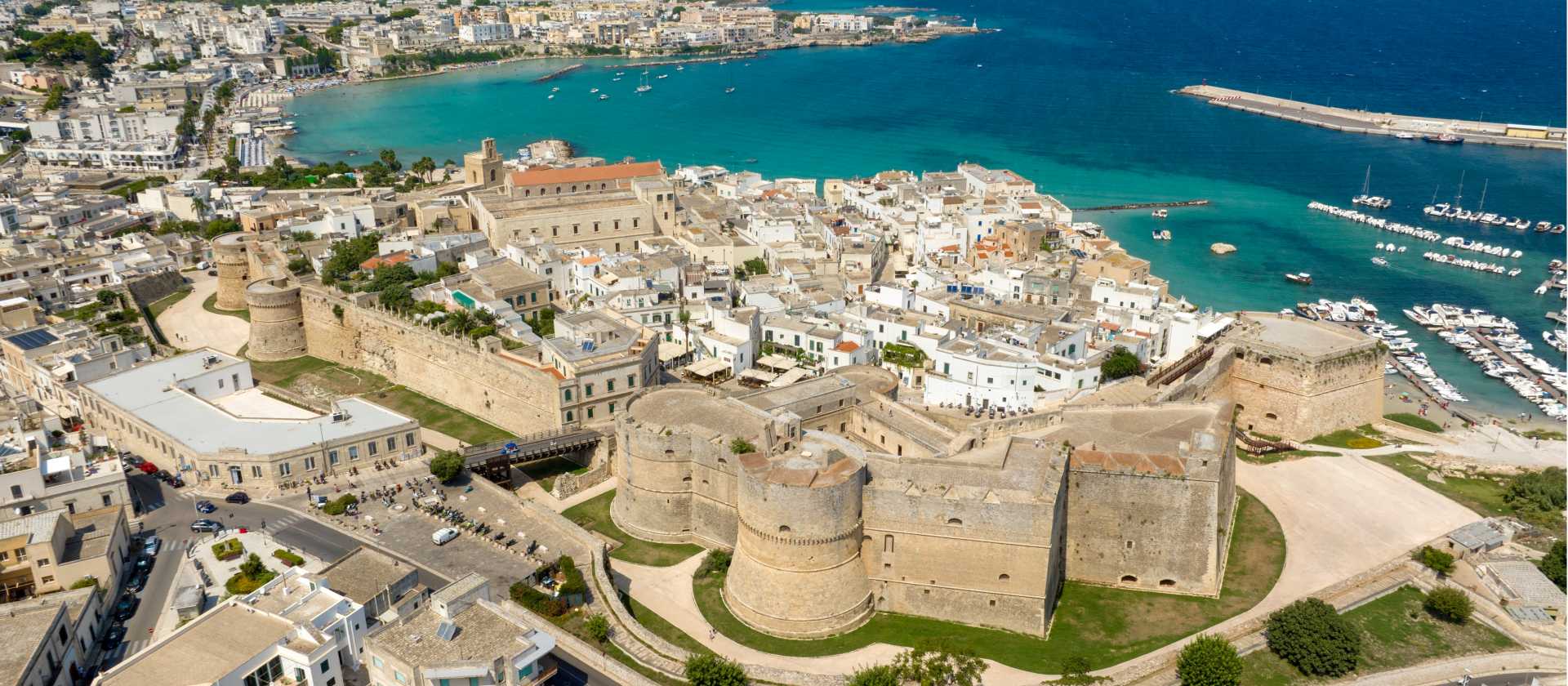 Aerial view of Otranto in Puglia