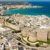 Aerial view of Otranto in Puglia