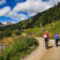 Hiking trails in the Dolomites