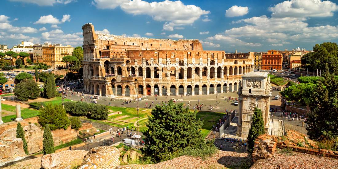 The iconic Colosseum in Rome