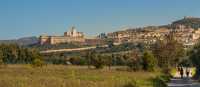 Walking into Assisi on the St Francis Way