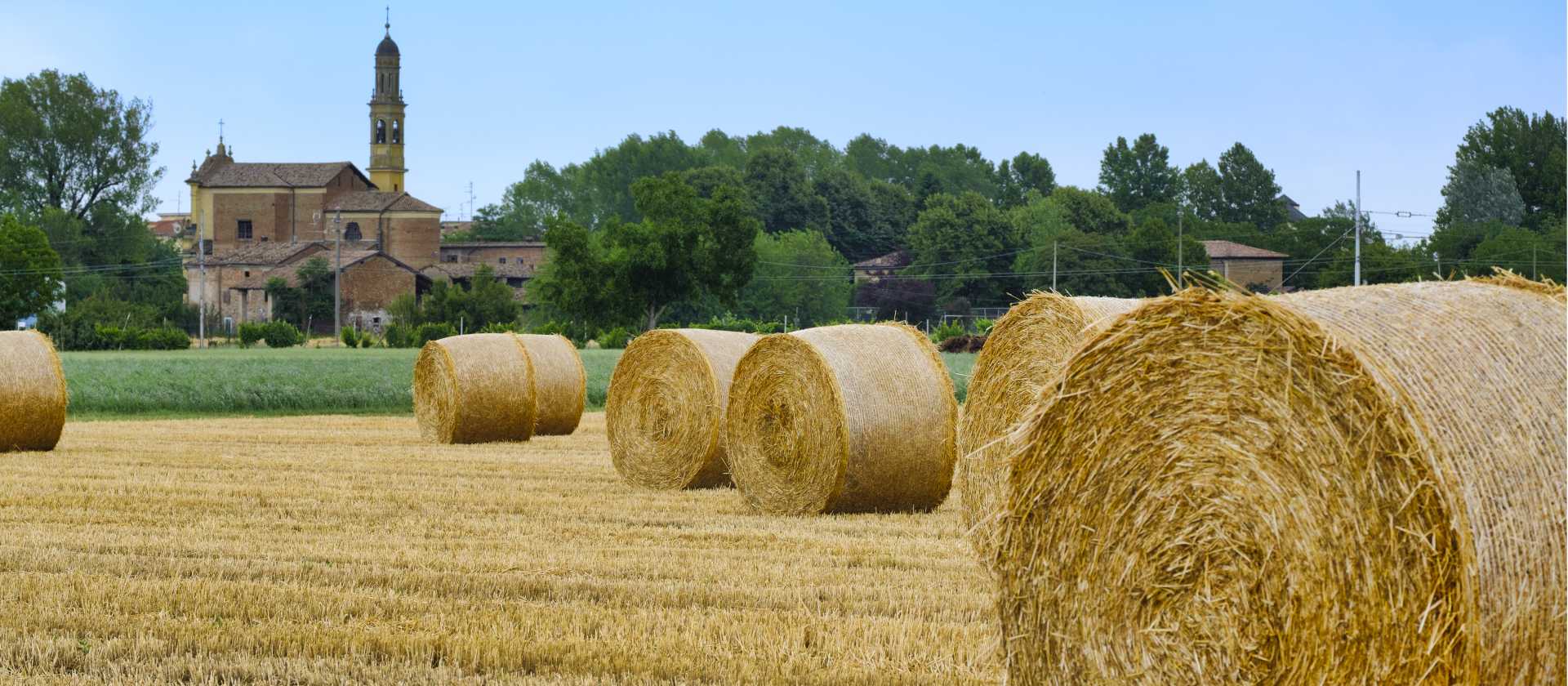 Rural landscape near Fidenza in Italy
