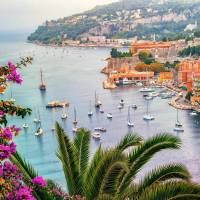 Cycle through Villefranche sur Mer on the way to Genoa