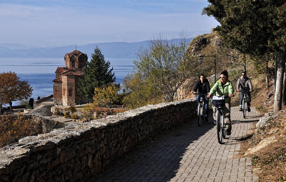Cycling near Lake Ohrid