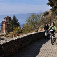 Cycling near Ohrid