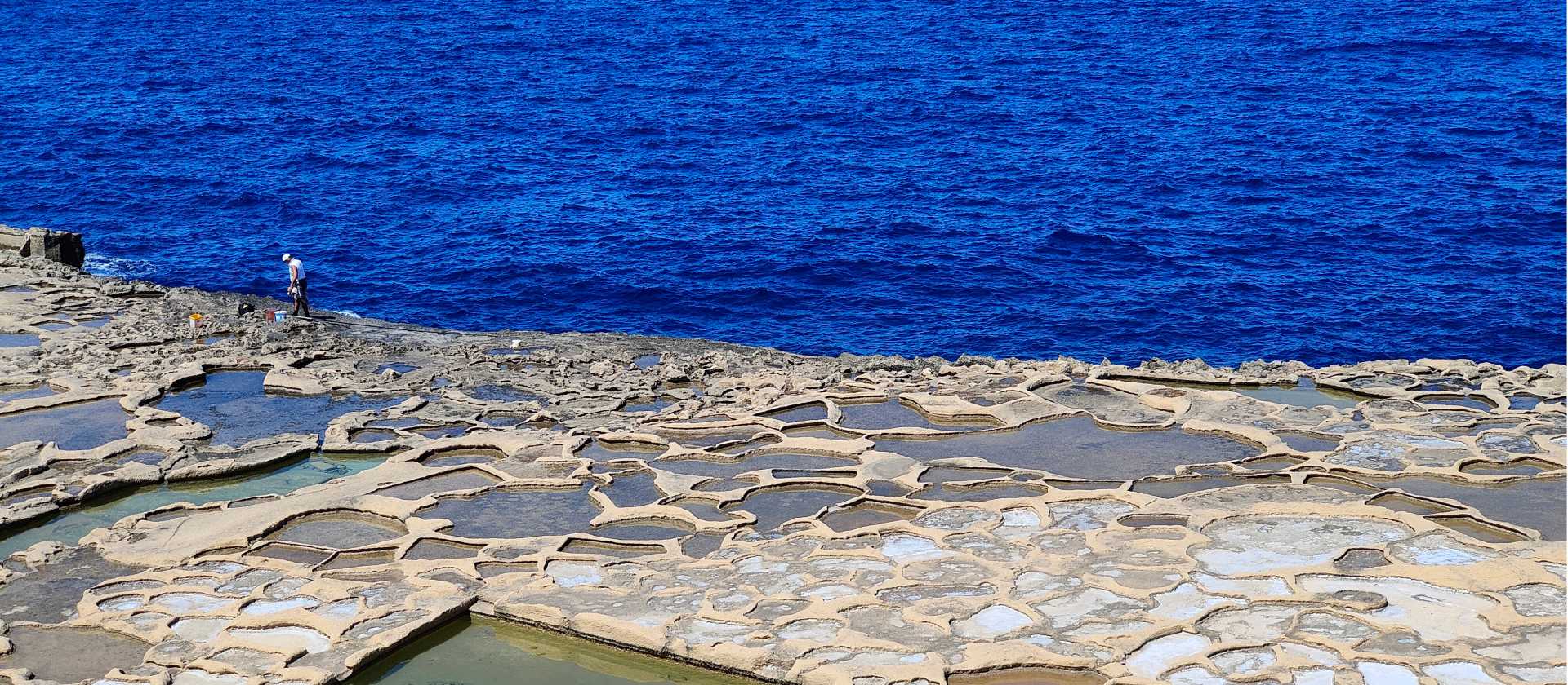 Xwejni salt pans on the island of Gozo