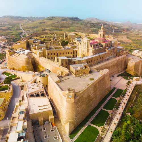The impressive citadel on Gozo