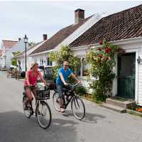 Cycling through Norwegian villages
