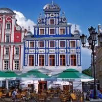 Friends getting lunch together in Szczecin.