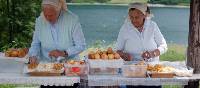 Polish ladies preparing a traditional lunch in a beautiful setting