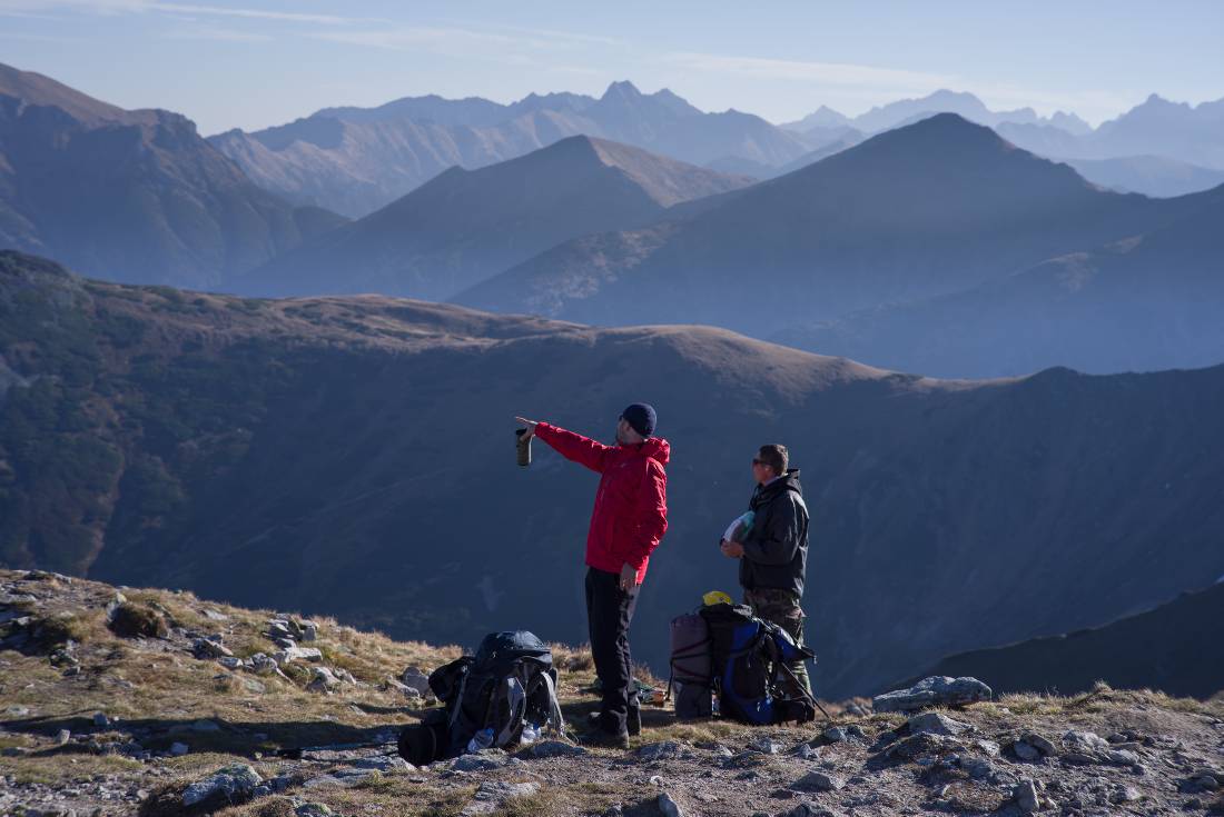 Navigating the route along the Tatra Mountains in Poland