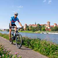 Cycling the Vistula River Bike Trail to Krakow
