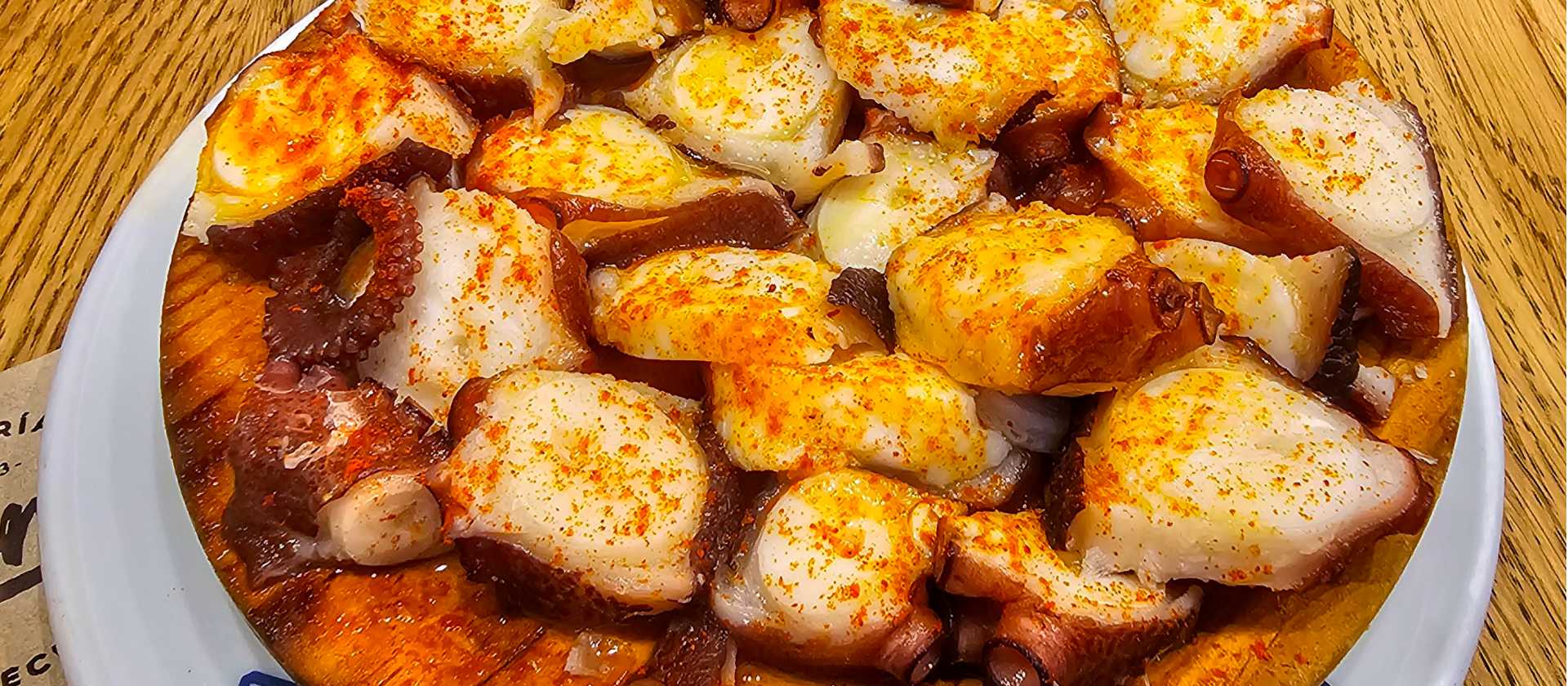 Plate of grilled octopus on the Portuguese Way | Gus Cheung