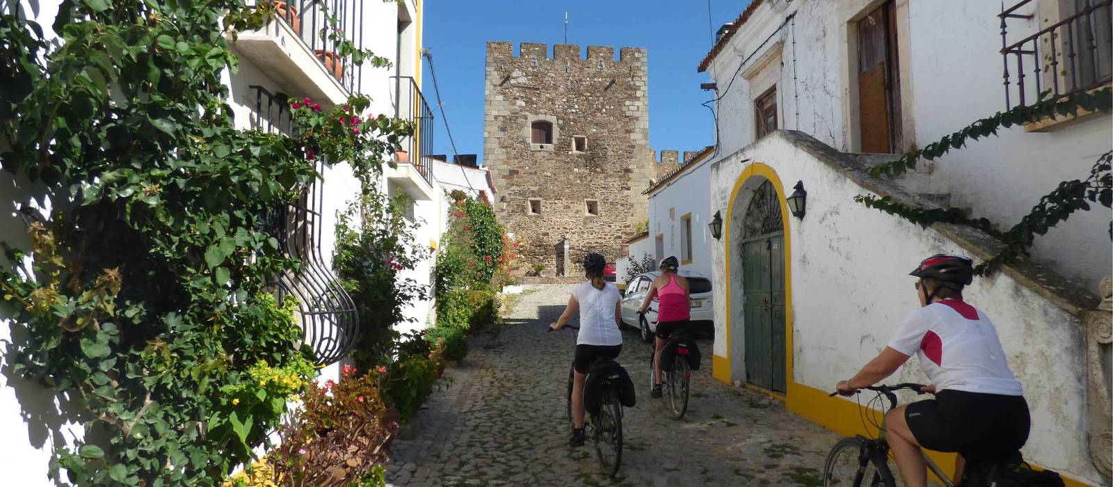 Cycling through villages in the Alentejo region