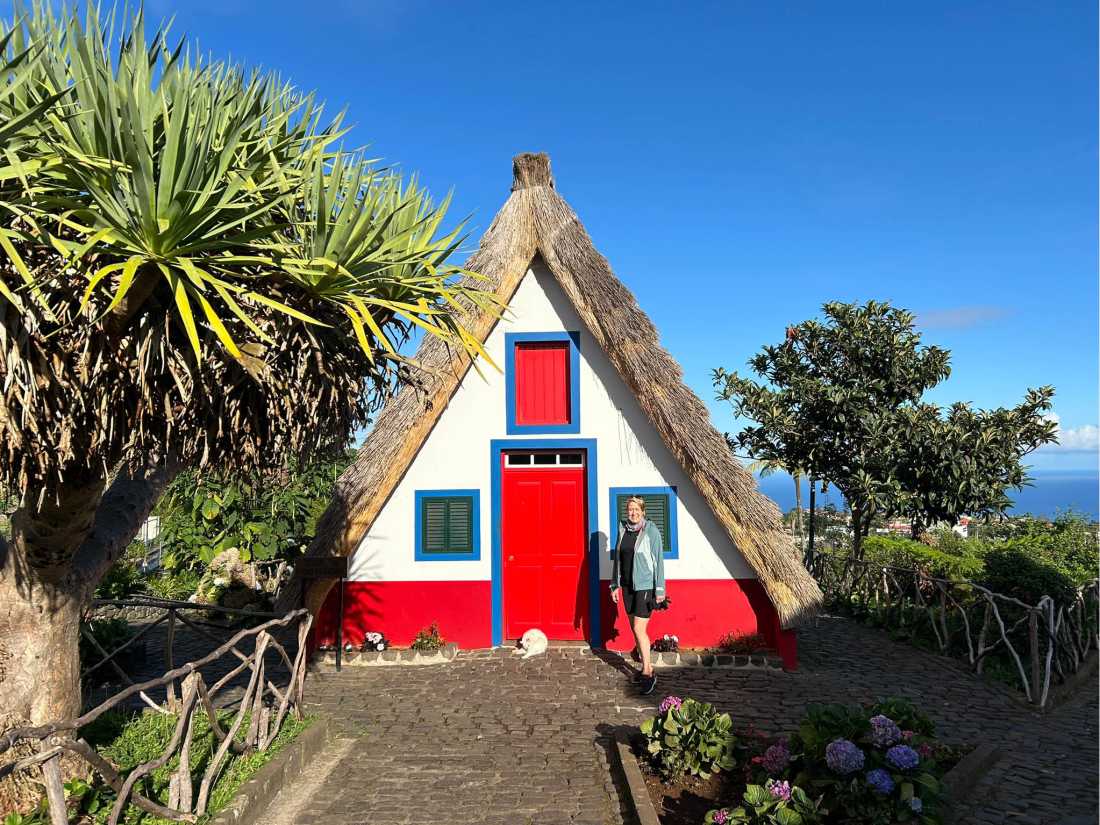 Traditional thatched Madeiran houses