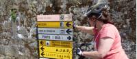 Self guided cyclist making her way on the Portuguese Camino tour from Porto to Santiago de Compostela |  <i>Pat Rochon</i>