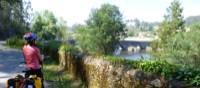 Admiring the view on the Camino Portuguese stage between Porto and Santiago de Compostela | Pat Rochon