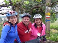 Happy cyclists on the Porto to Santiago self guided cycle |  <i>Pat Rochon</i>