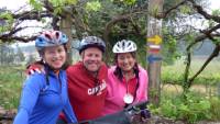 Happy cyclists on the Porto to Santiago self guided cycle |  <i>Pat Rochon</i>