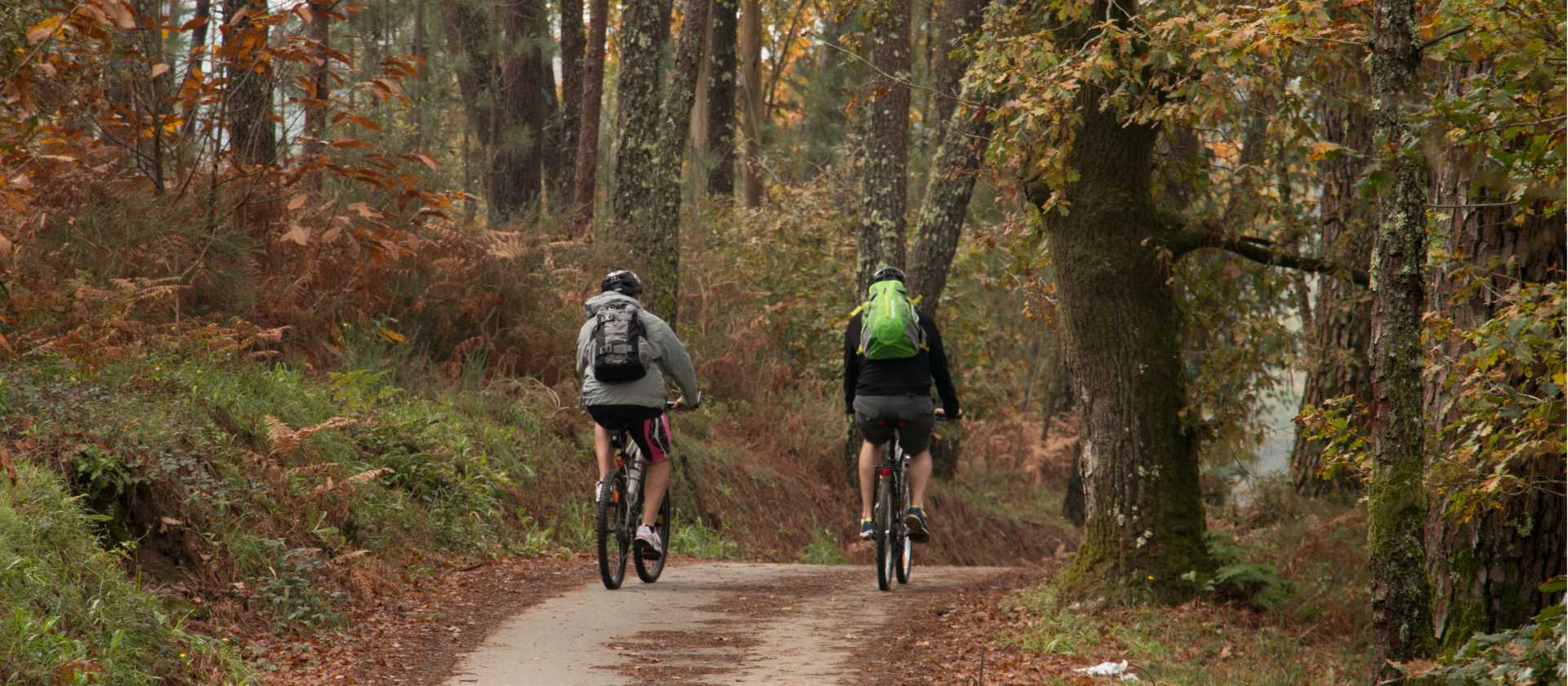 Cycling the quiet trails of the Portuguese Camino to Santiago de Compostela in Spain