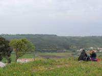 Resting on the trail between Zambujeira do Mar and Odeicexe