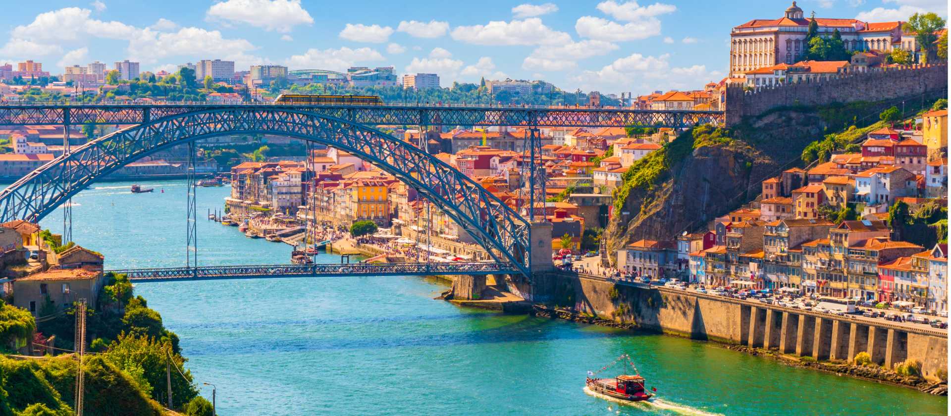 View of Porto and its famous bridge
