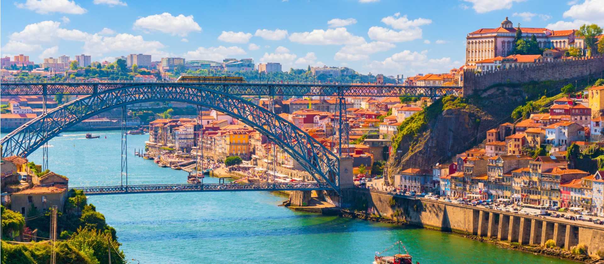 View of Porto and its famous bridge