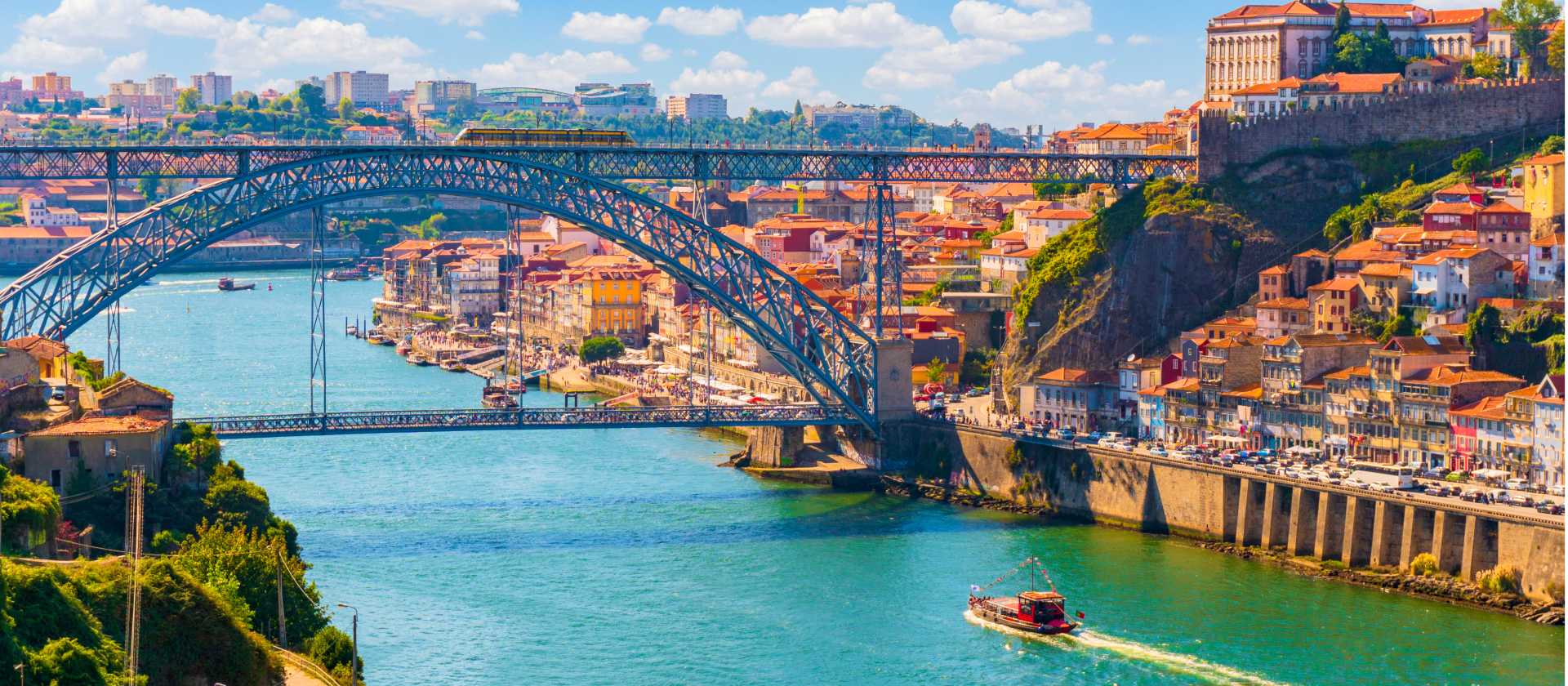 View of Porto and its famous bridge