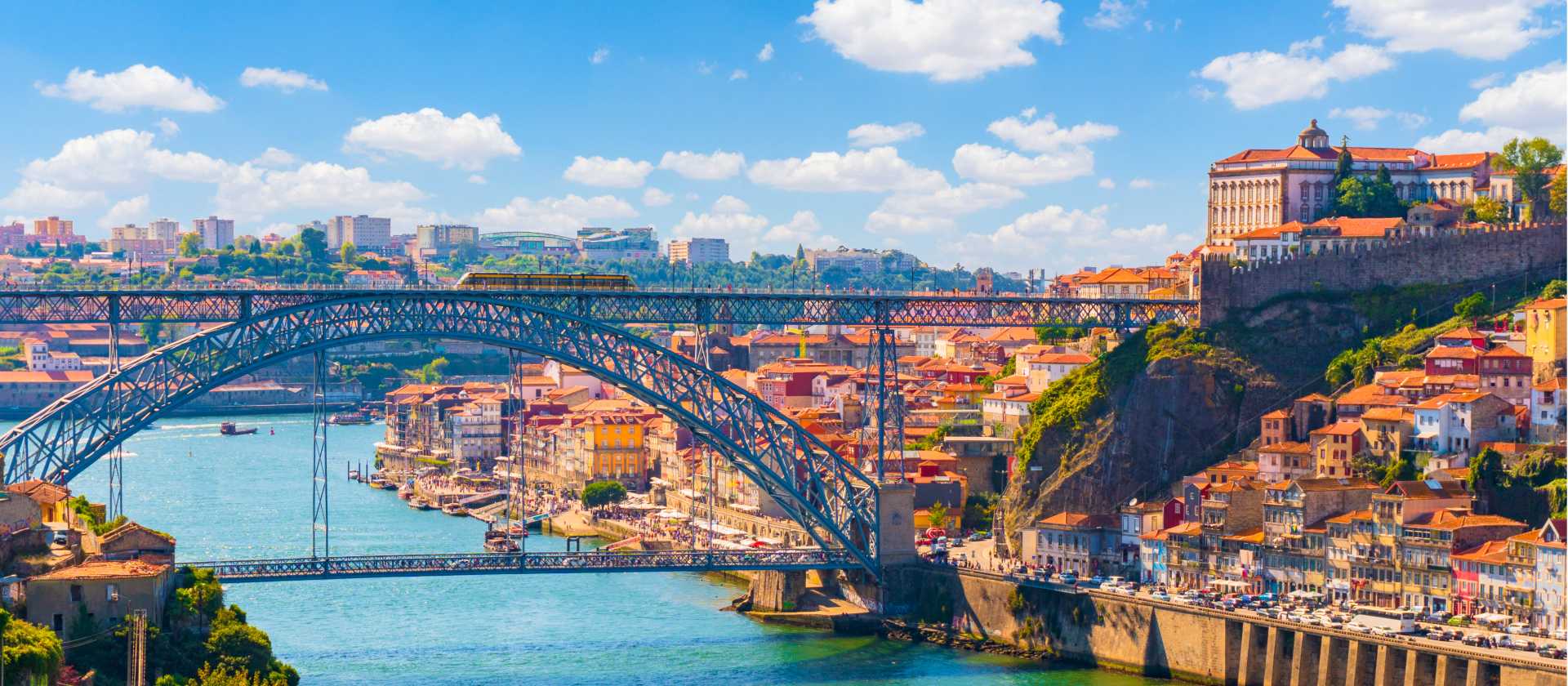 View of Porto and its famous bridge