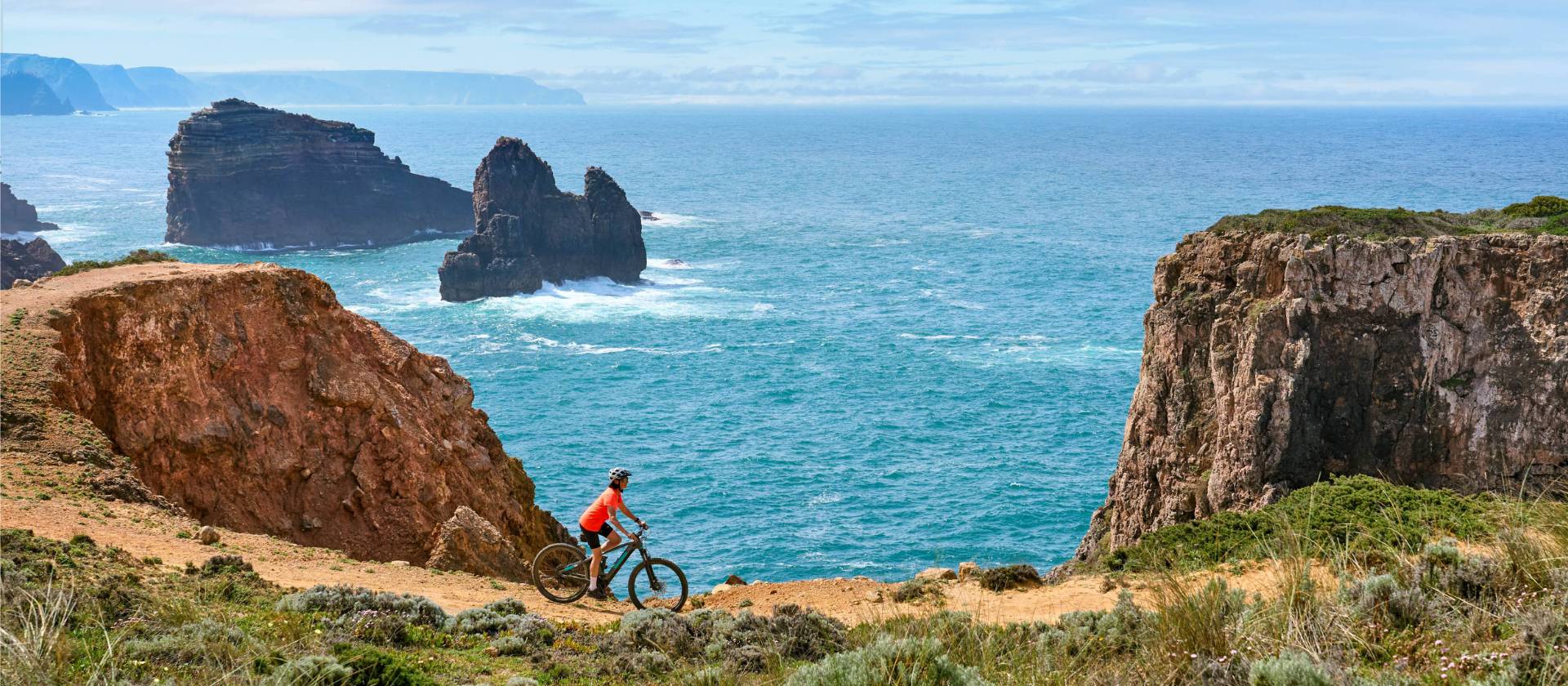 Cycling the stunning coast of Portugal near Sagres