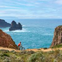 Cycling the stunning coast of Portugal near Sagres