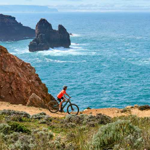 Cycling the stunning coast of Portugal near Sagres