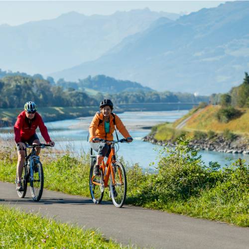 Explore Liechtenstein by bike on one of our Alpine Rhine cycle trips